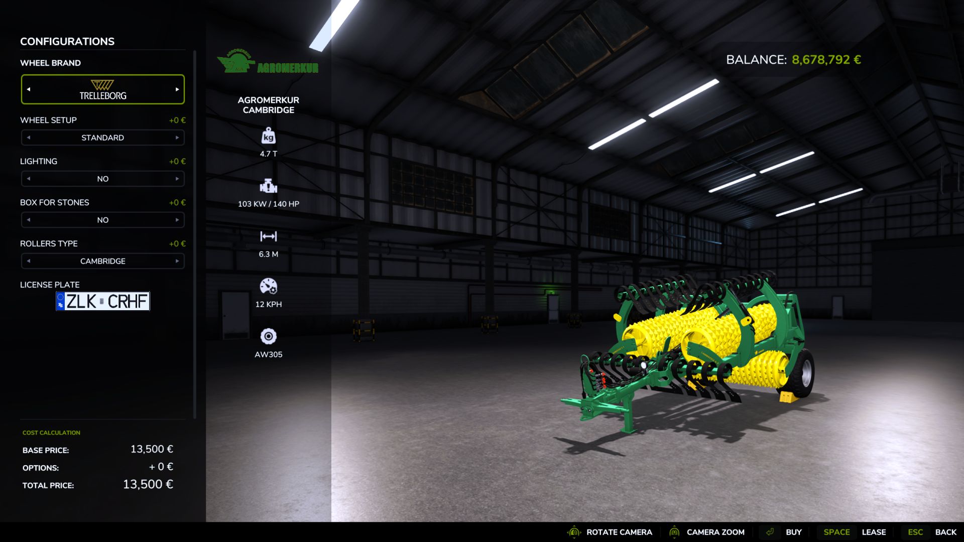 Agromerkur Cambridge 6.3