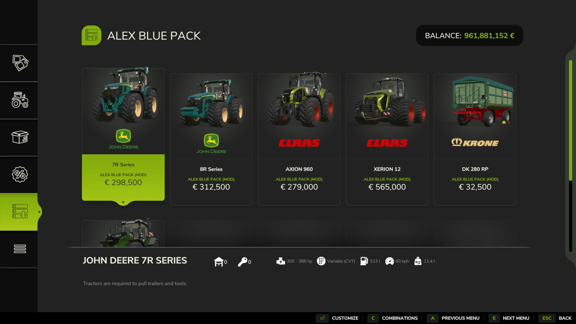 Alex Blue Pack