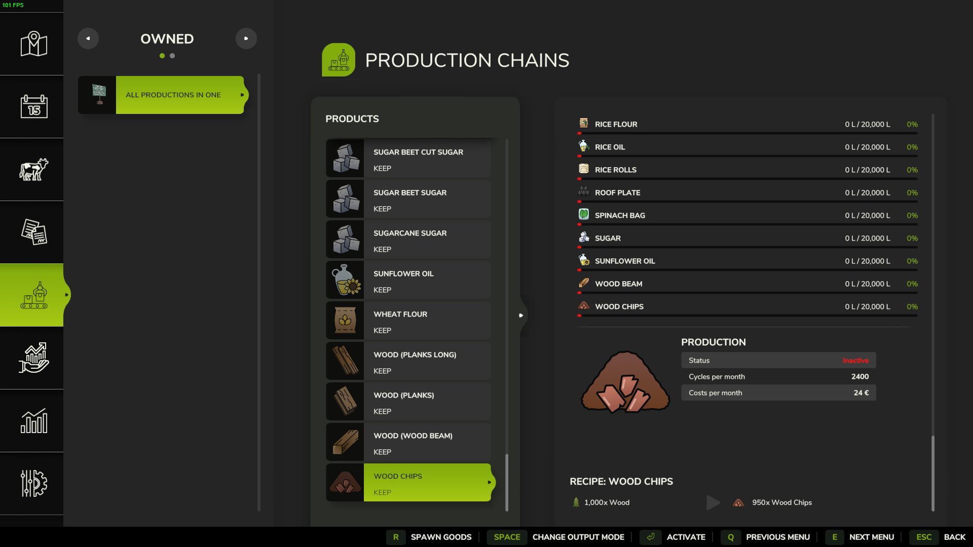 Toutes les productions en un