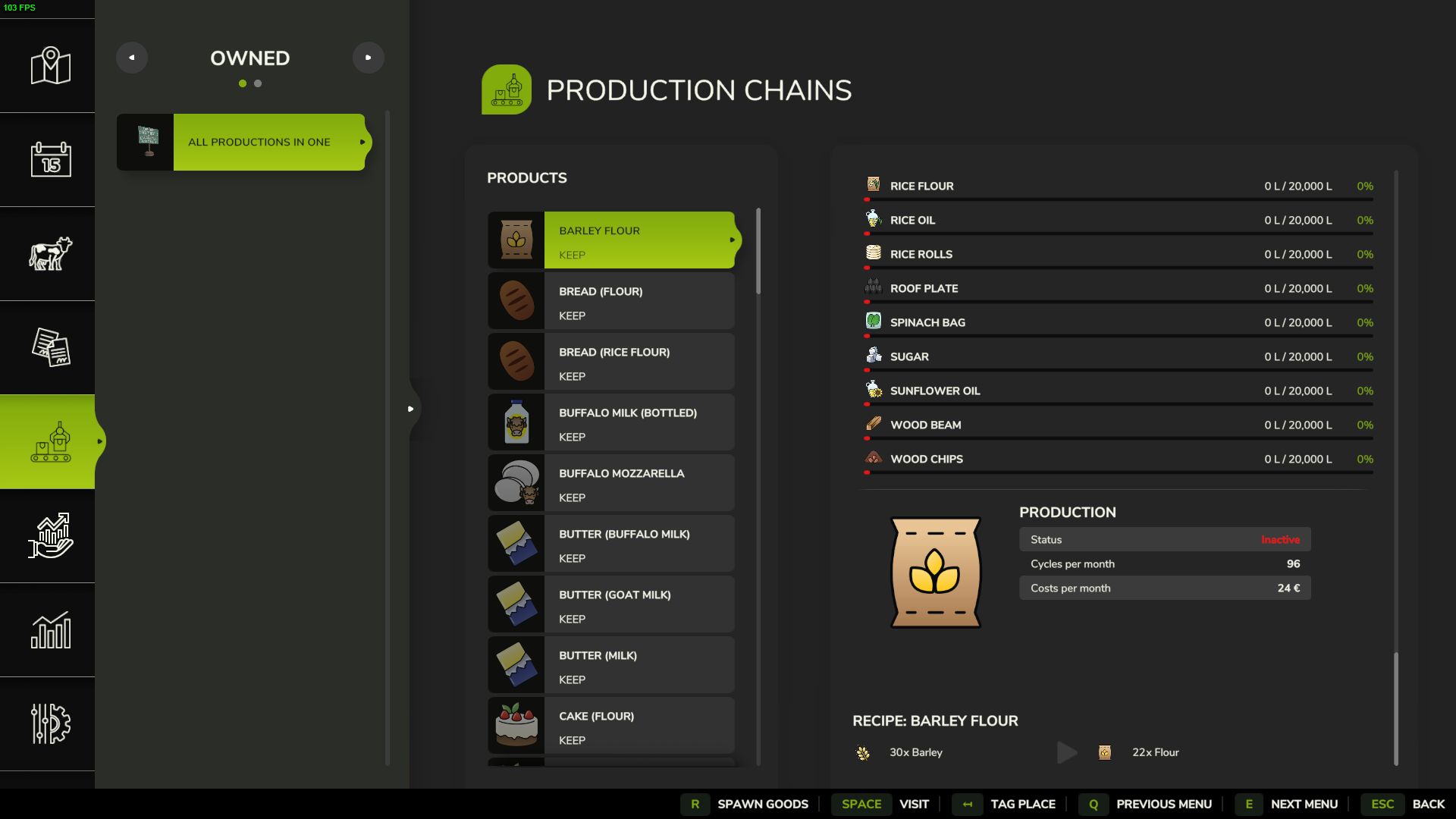 Toutes les productions en un