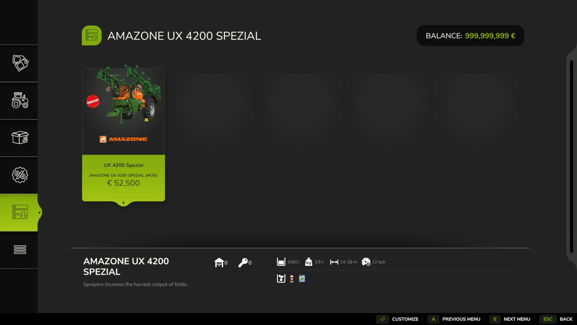 AMAZONE UX 4200 Special