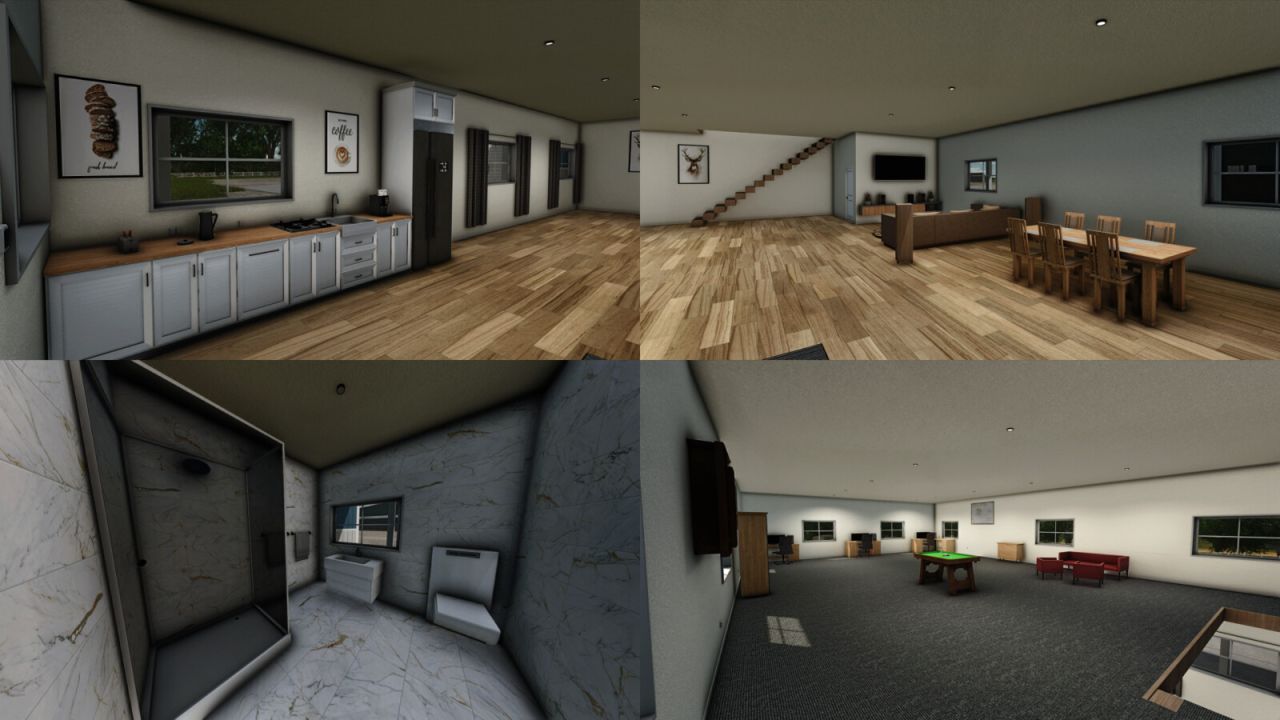 Loja do meio-oeste americano com escritório