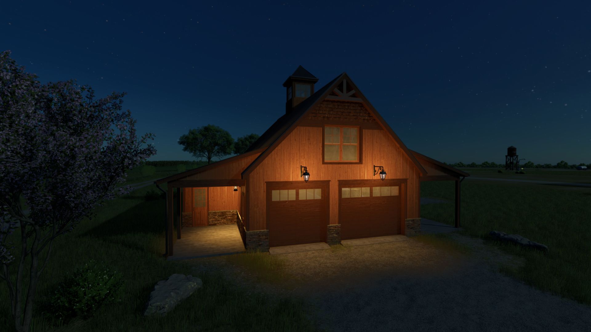 Garage in legno in stile americano