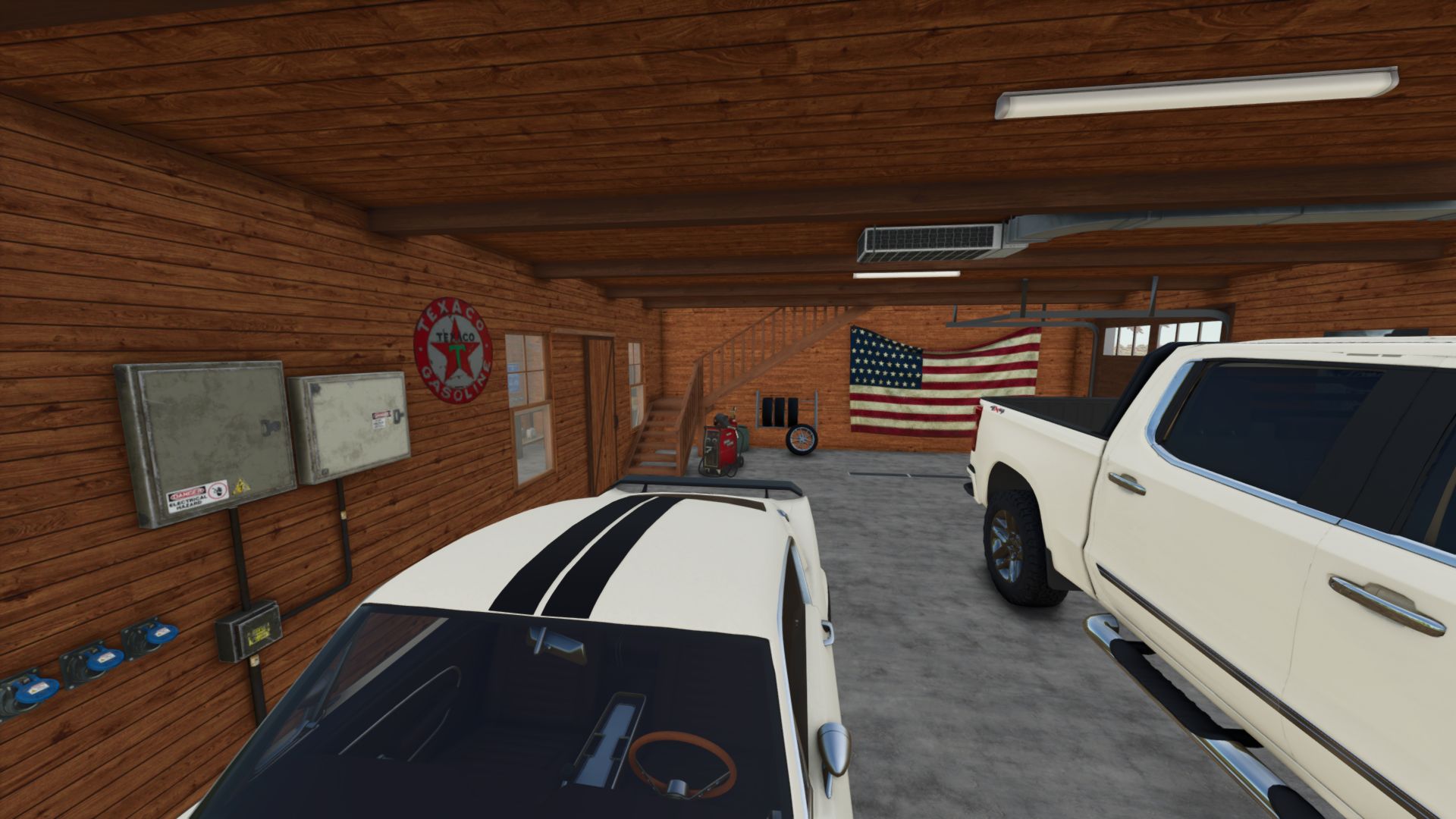 Garage in legno in stile americano