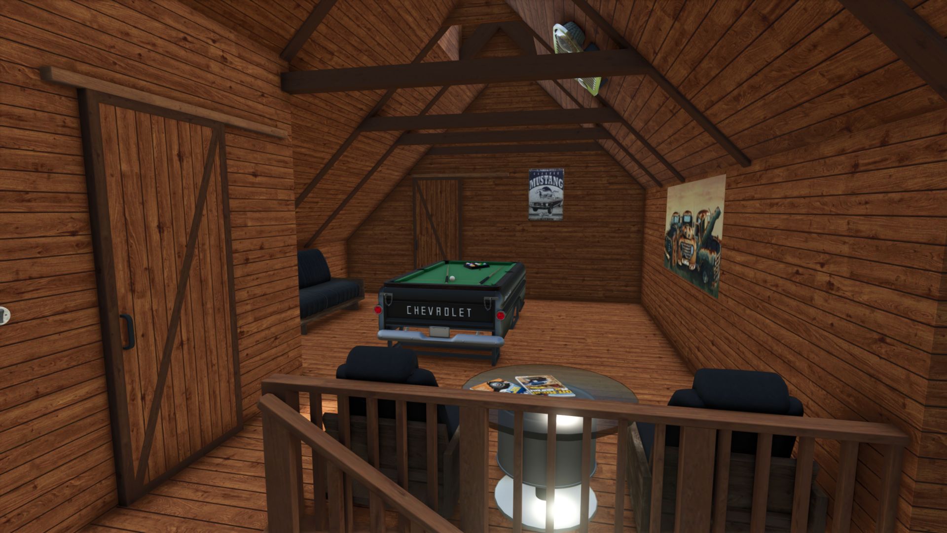 Garage in legno in stile americano