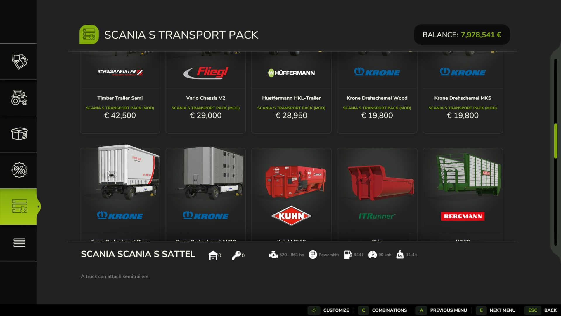Pack di trasporto Scania di Ap0lLo