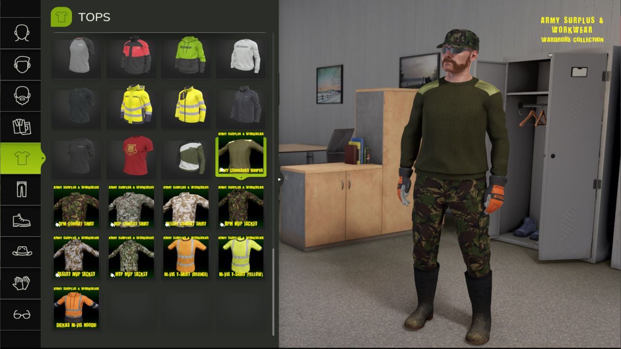 Army Surplus & Workwear-Garderobenkollektion