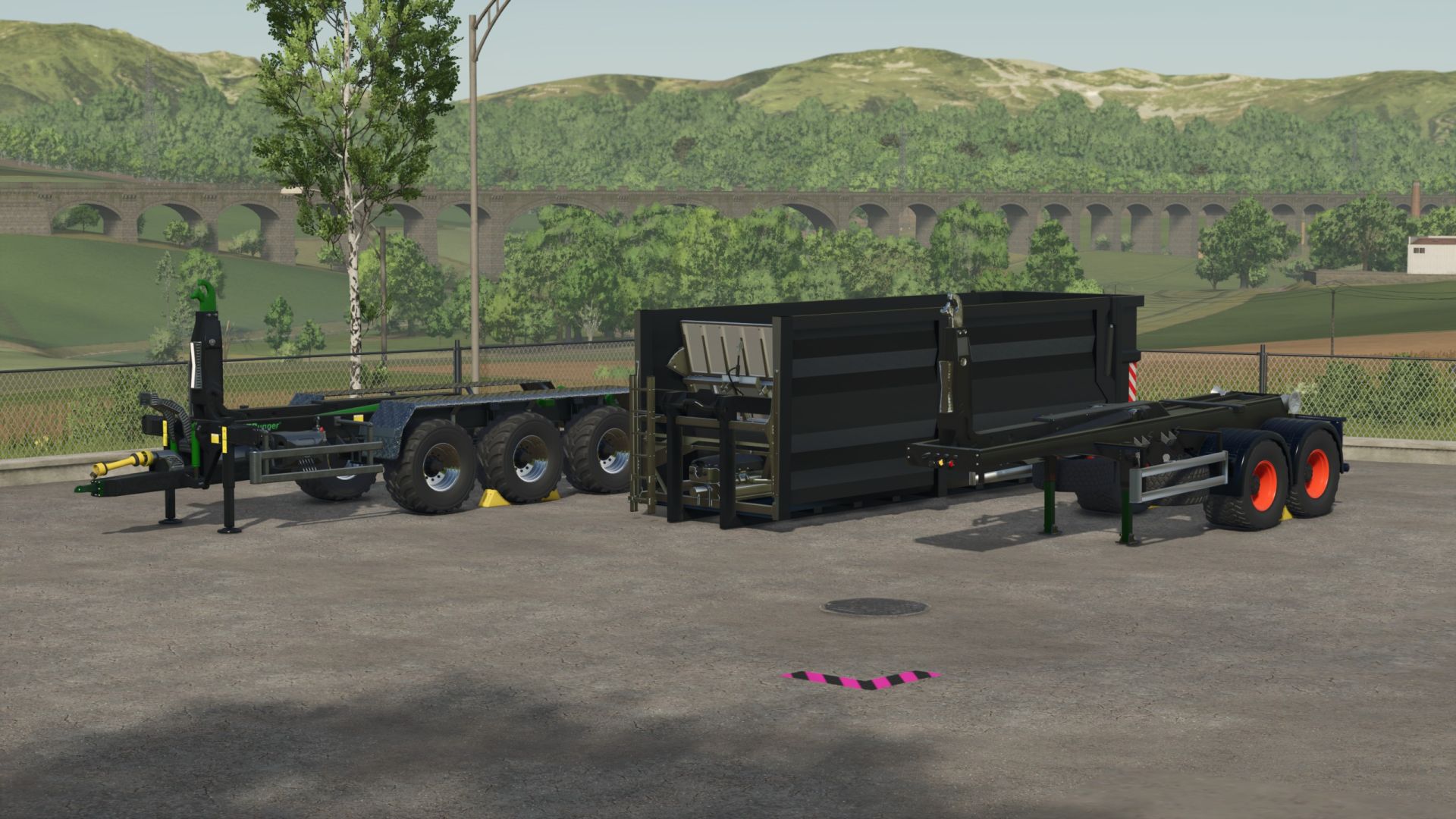 Ass-Multi Container with deportation sign including HKL trailers for trucks and tractors