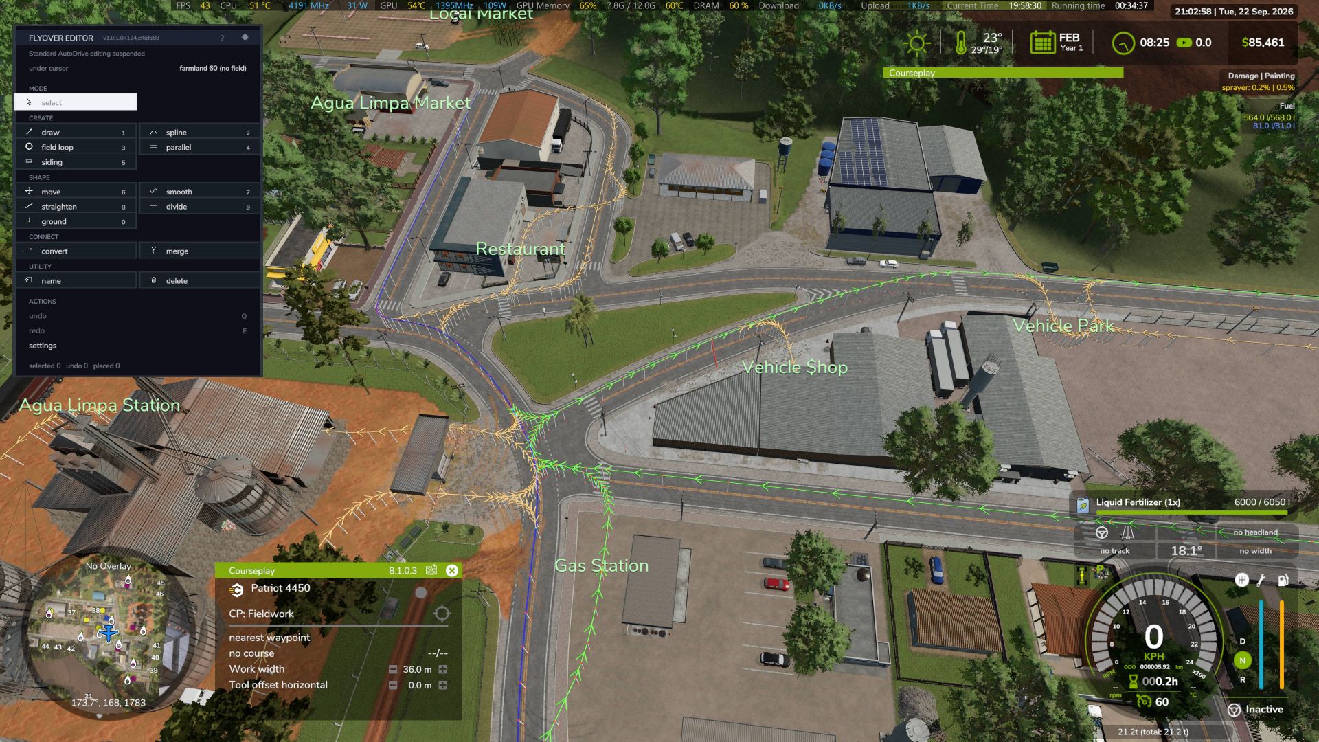 AutoDrive Fazenda Agua Limpa FS25 thumbnail 4