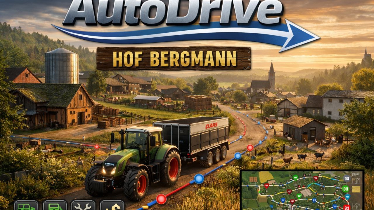 AutoDrive Hof Bergmann 1.4.0.0 RUS