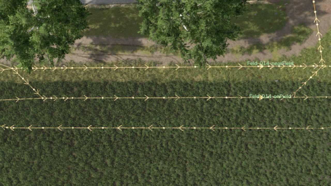 Punkt terenowy, który można umieścić za pomocą funkcji AutoDrive