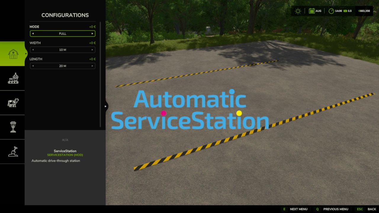 Estación de servicio automática