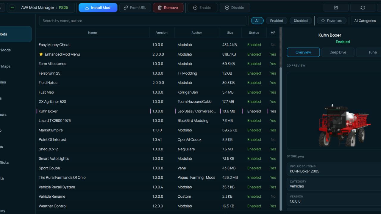 AVA Mod Manager