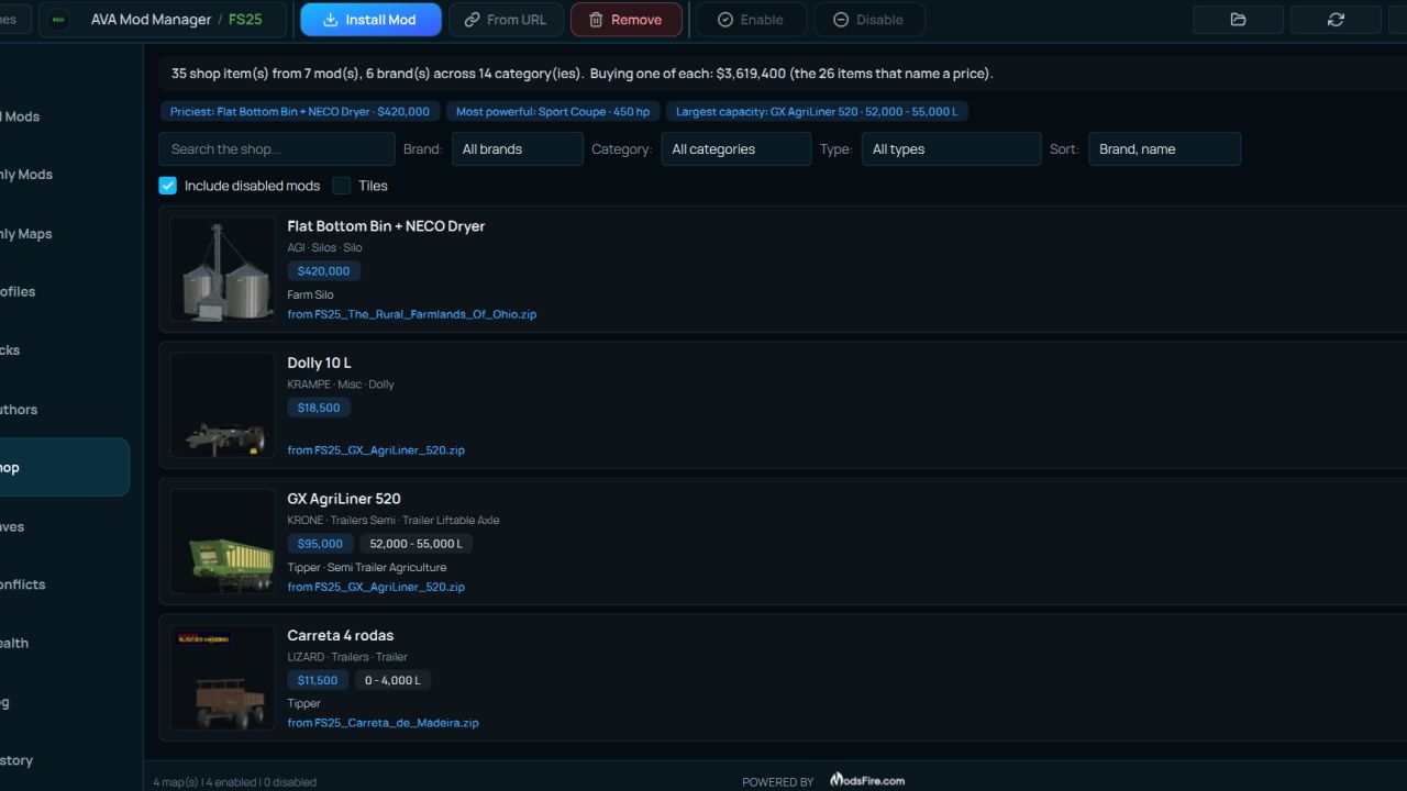 AVA Mod Manager