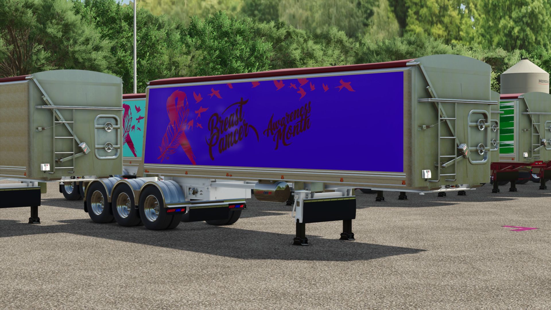 B-double tipper trailers