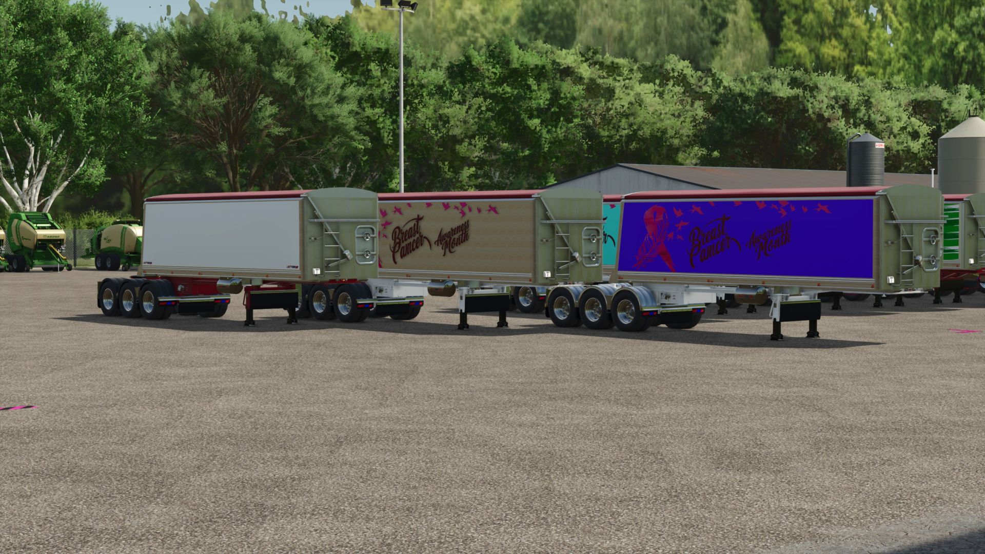 B-double tipper trailers