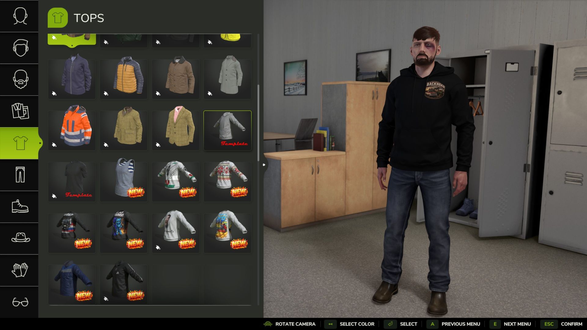 Backroad Modding-Bekleidungspaket für Männer