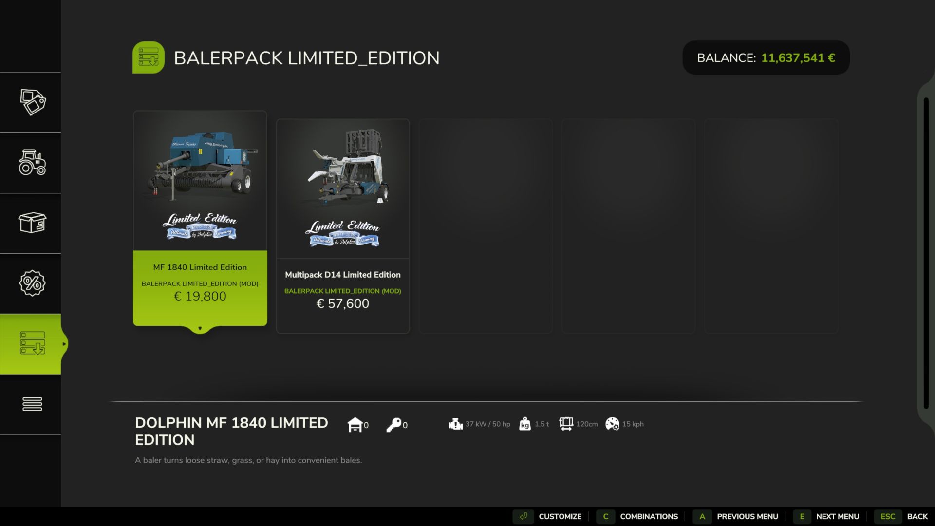 Baler Pack Limited Edition