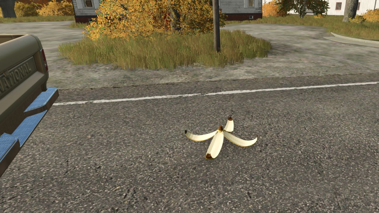 Slippen over een bananenschil
