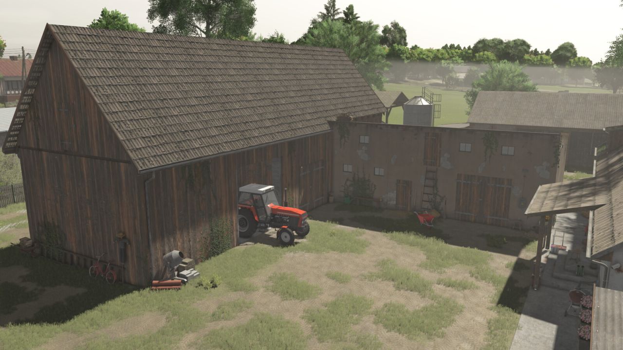 Grange avec une vache