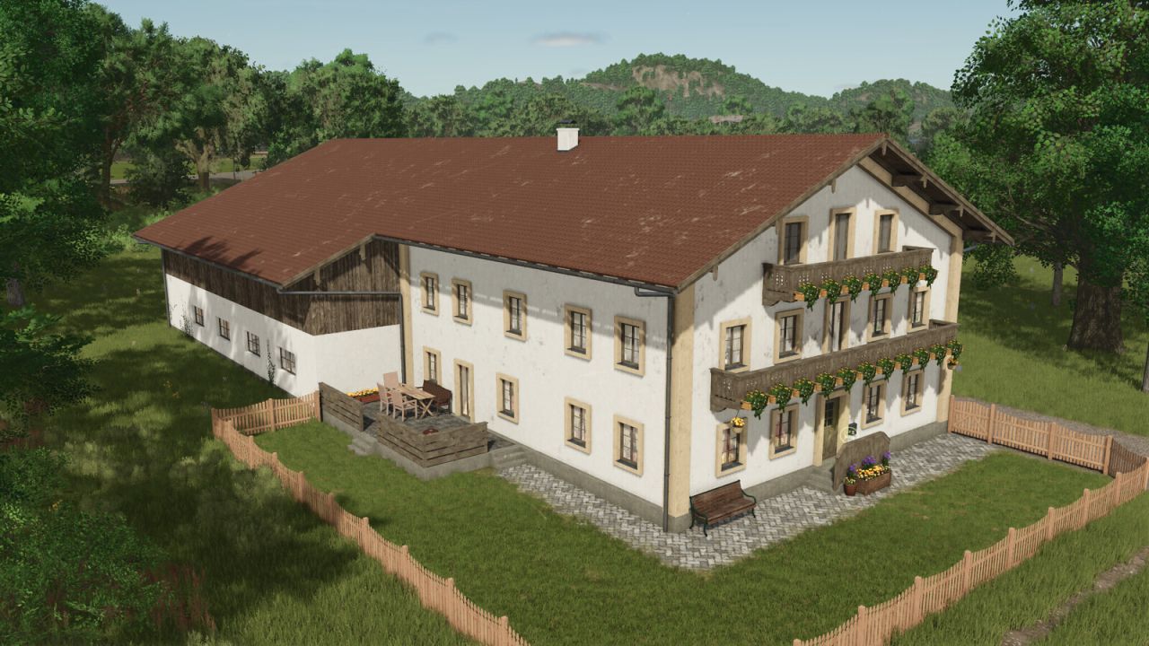 Casa da fazenda da Baviera com Hall