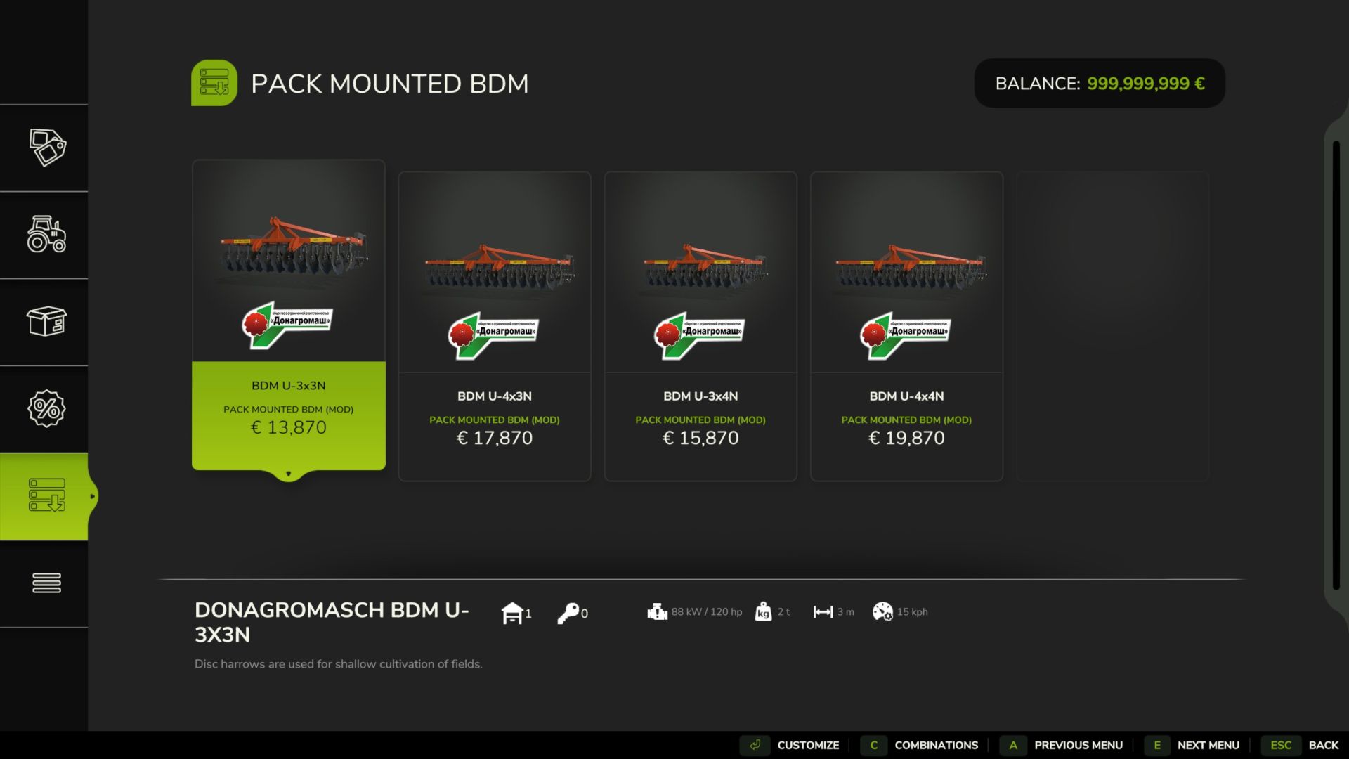 Pack cultivateur BDM