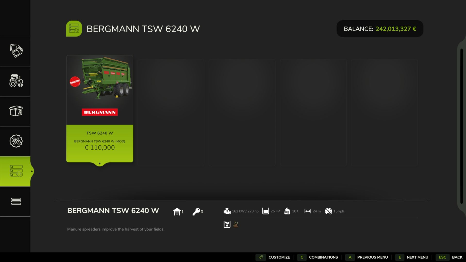 Bergmann Tsw 6240 W