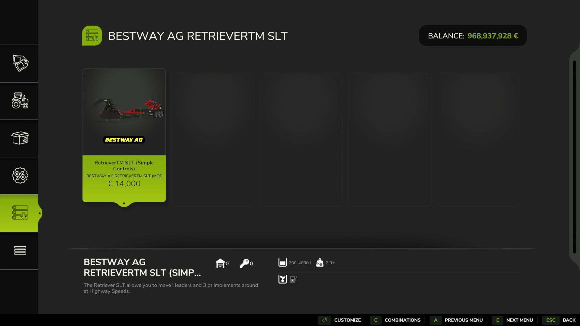 Bestway Ag Retriever™ SLT