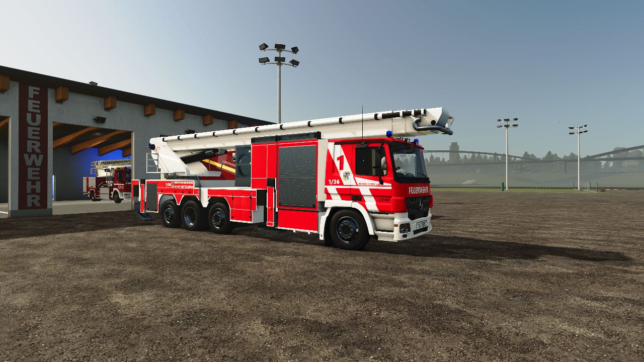 BF Mittelberg Knickgelenktes Feuerwehrfahrzeug