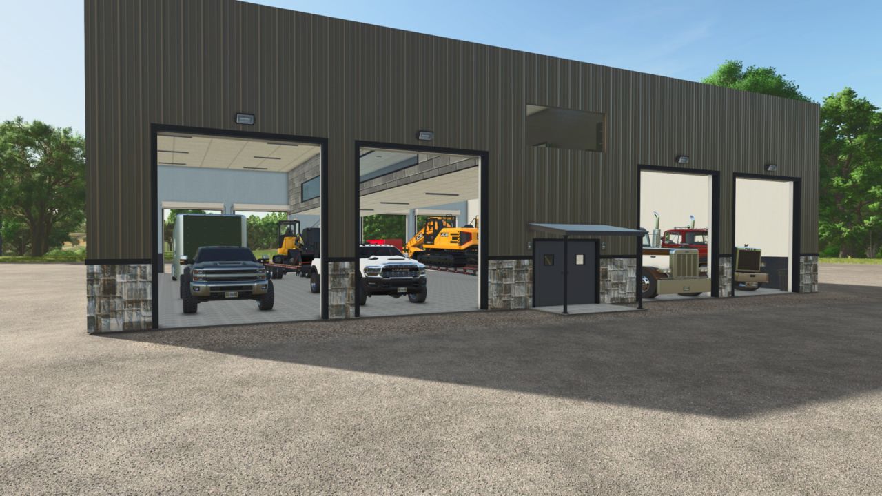 Große Garage Mit 8 Stellplätzen