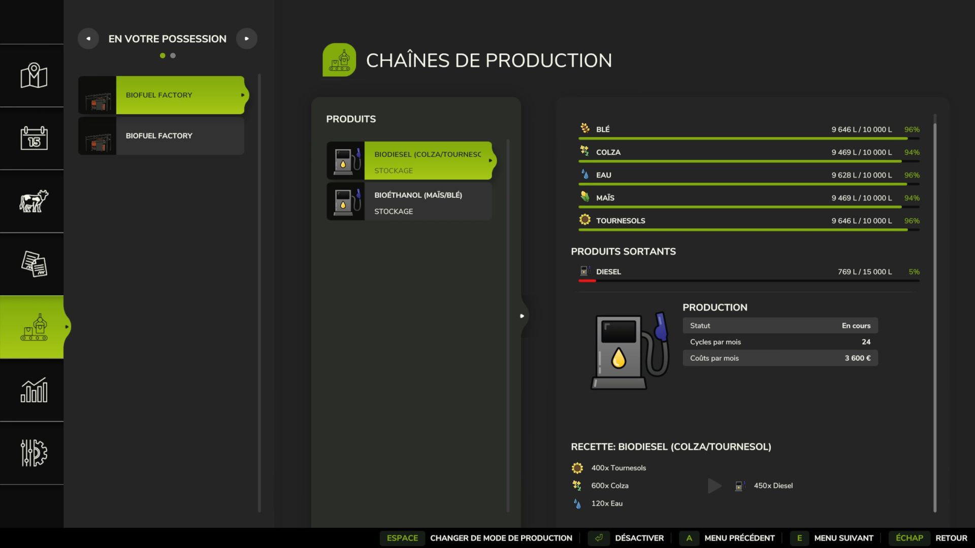 Productie van biobrandstoffen