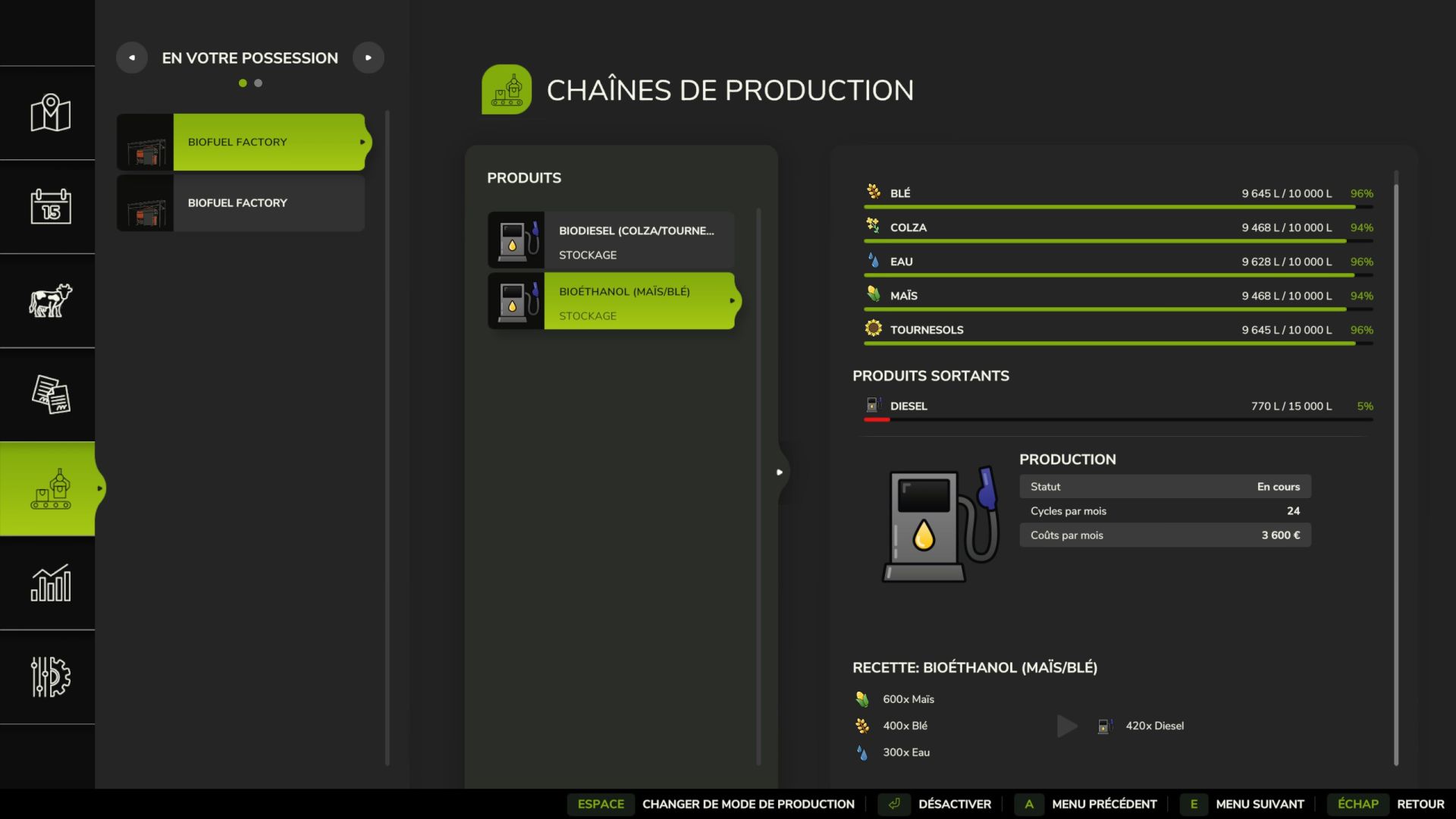 Productie van biobrandstoffen