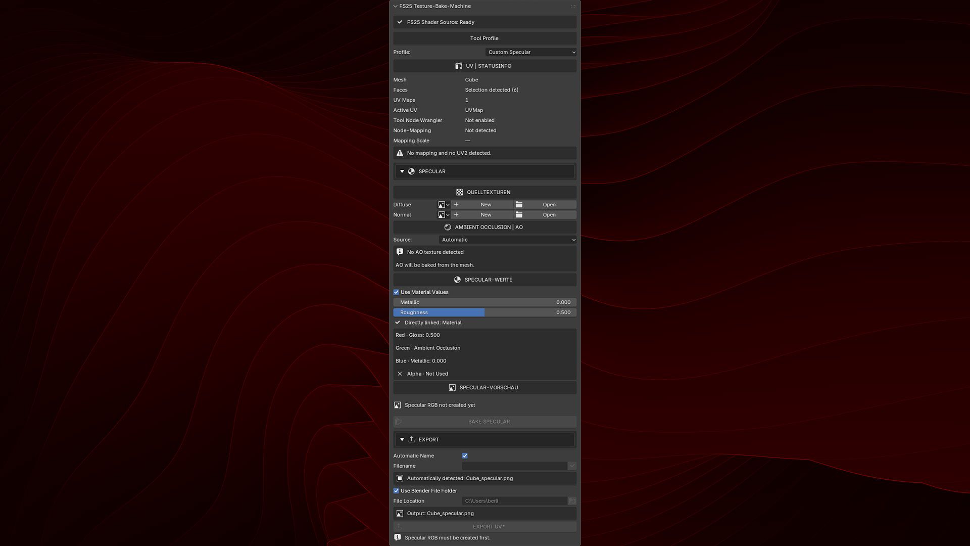 [Blender Add-on]  Texture-Bake-Machine