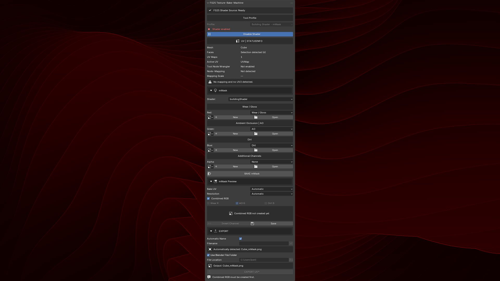 [Blender Add-on]  Texture-Bake-Machine