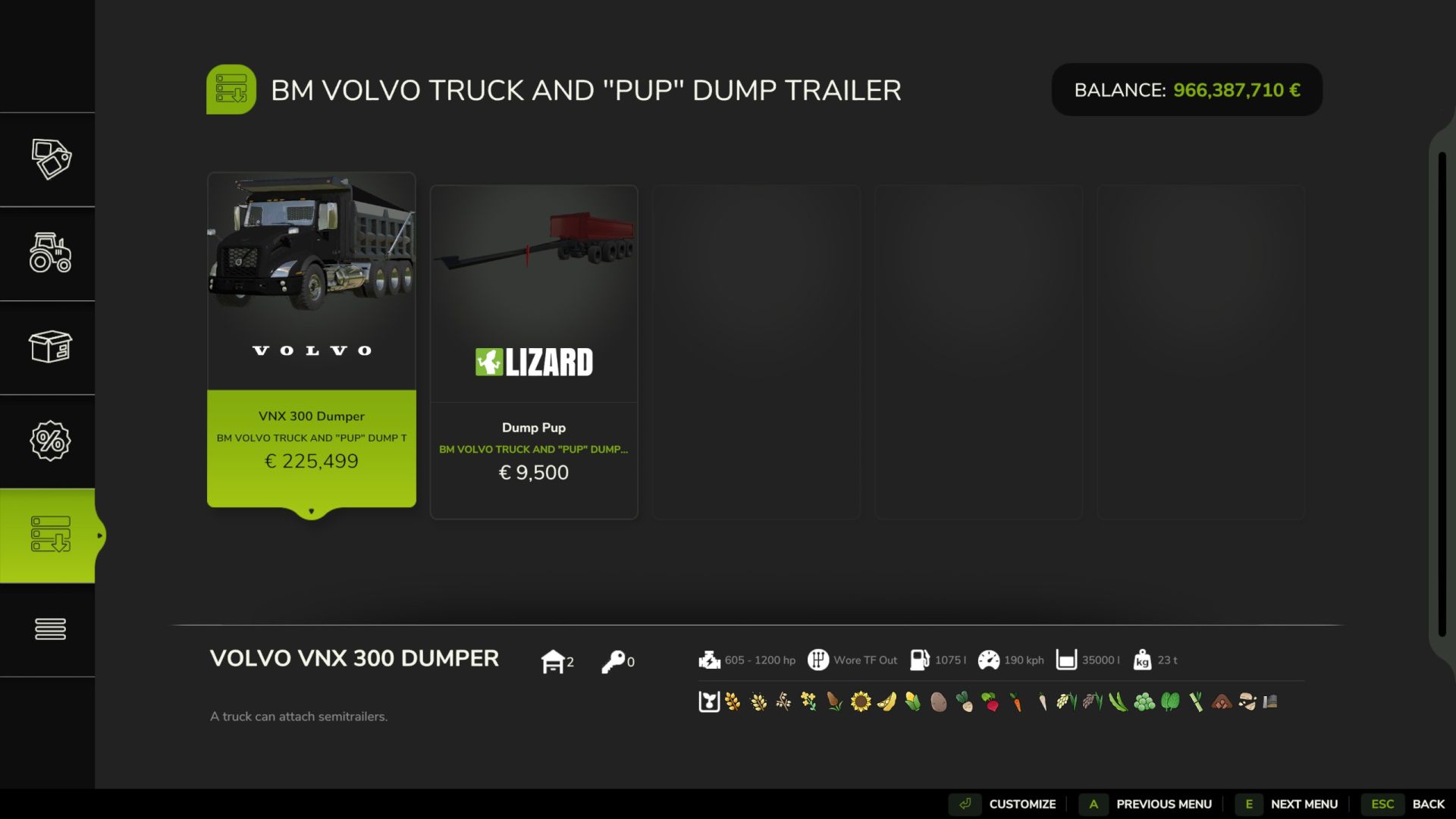 BM -Volvo com o revendedor "Puppy"