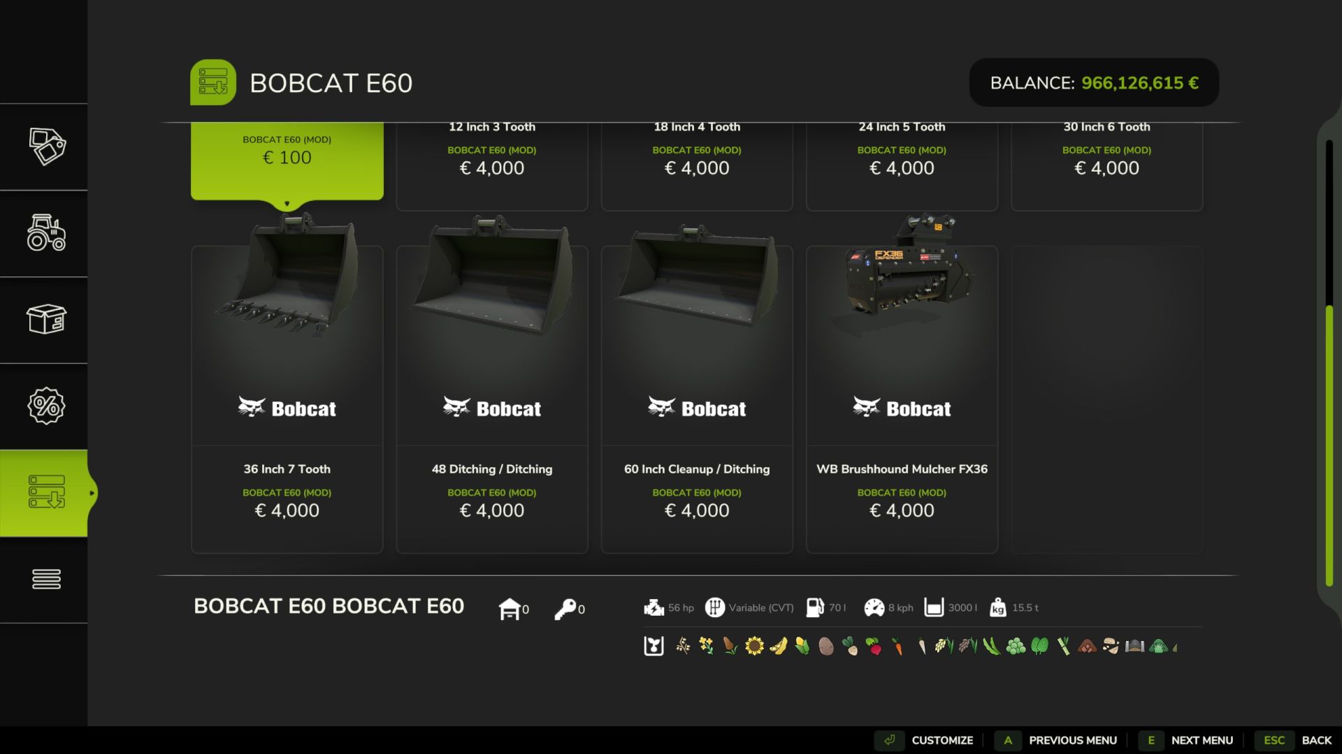 Bobcat E60