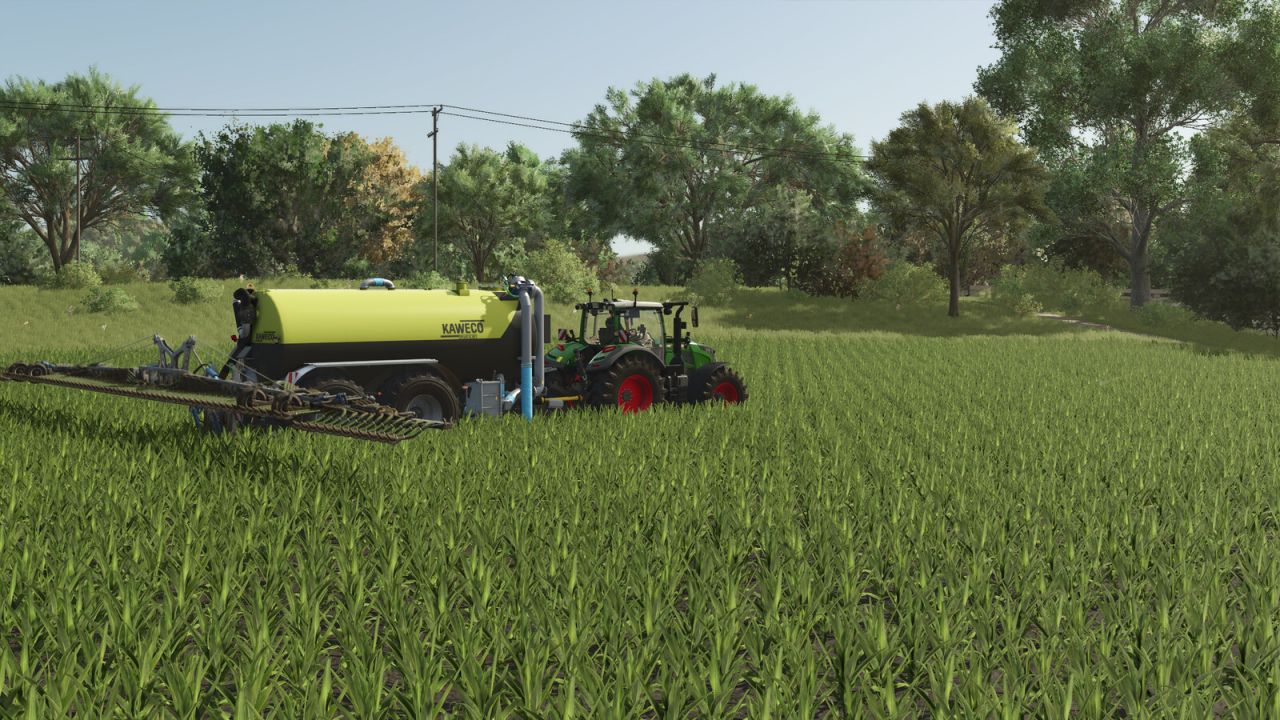 Zestaw dystrybutora gnojowicy Bomech z rzeczywistą kontrolą sekcji