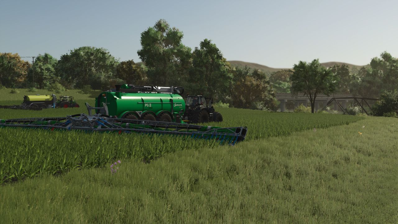 Zestaw dystrybutora gnojowicy Bomech z rzeczywistą kontrolą sekcji