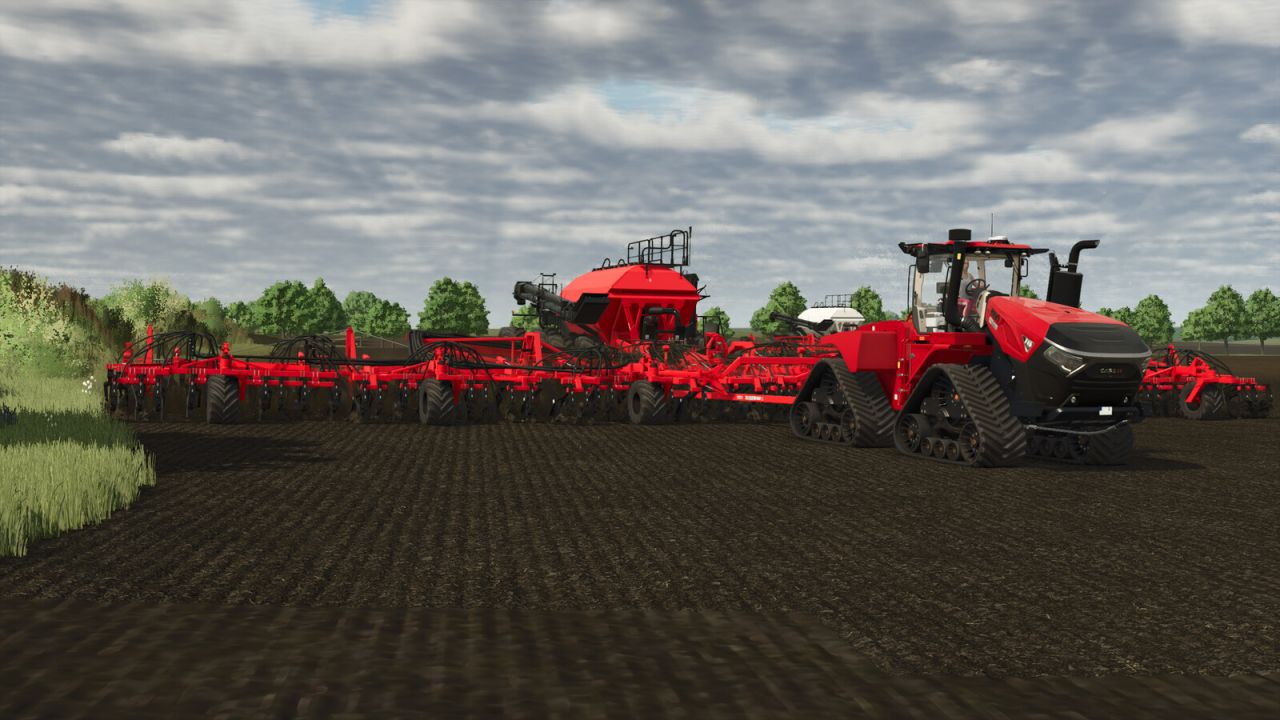Bourgault 3420-100 Paralink Hoe Drill + 71300 Air Cart
