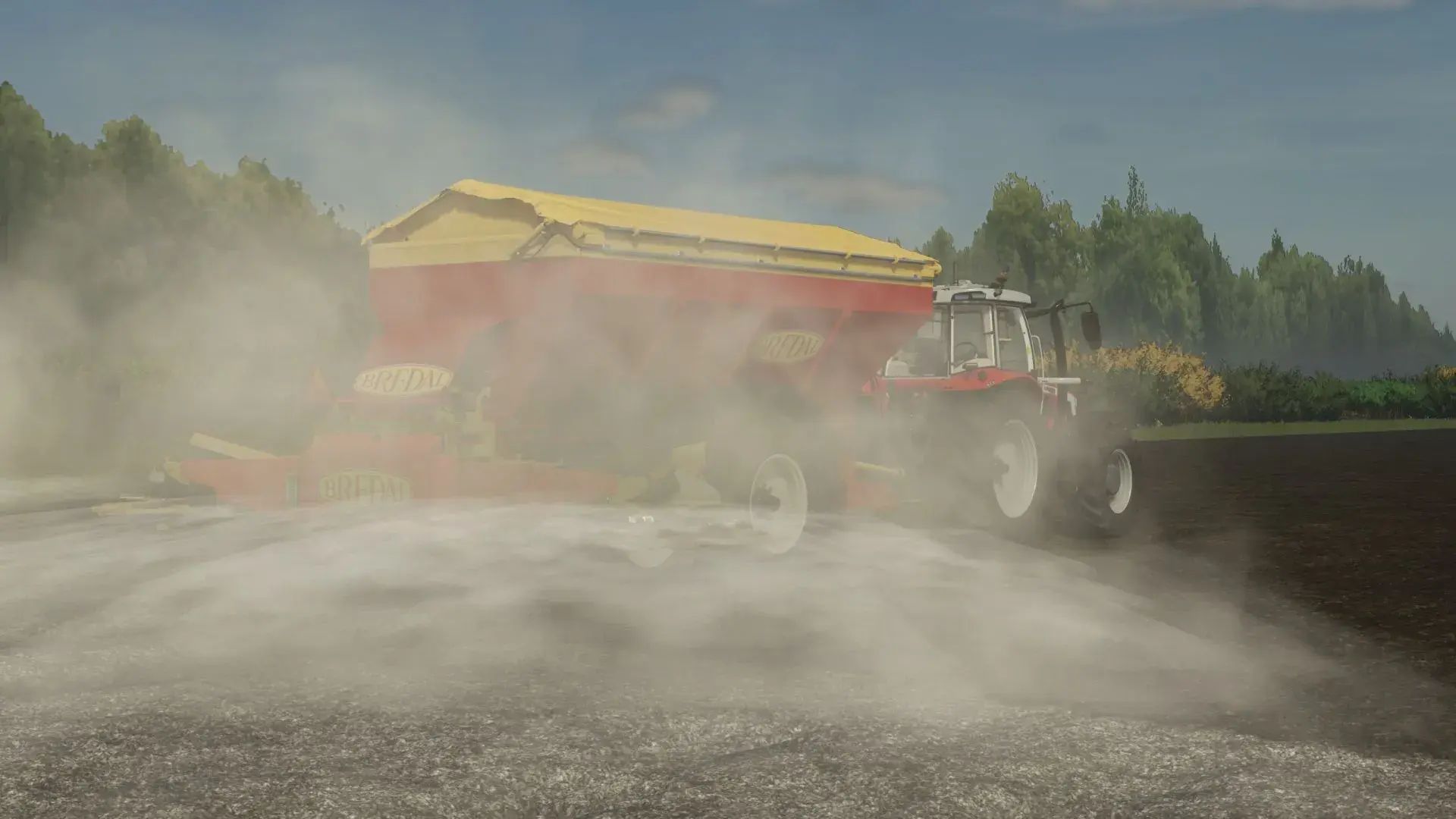 Bredal K165 fertilizer and lime spreader