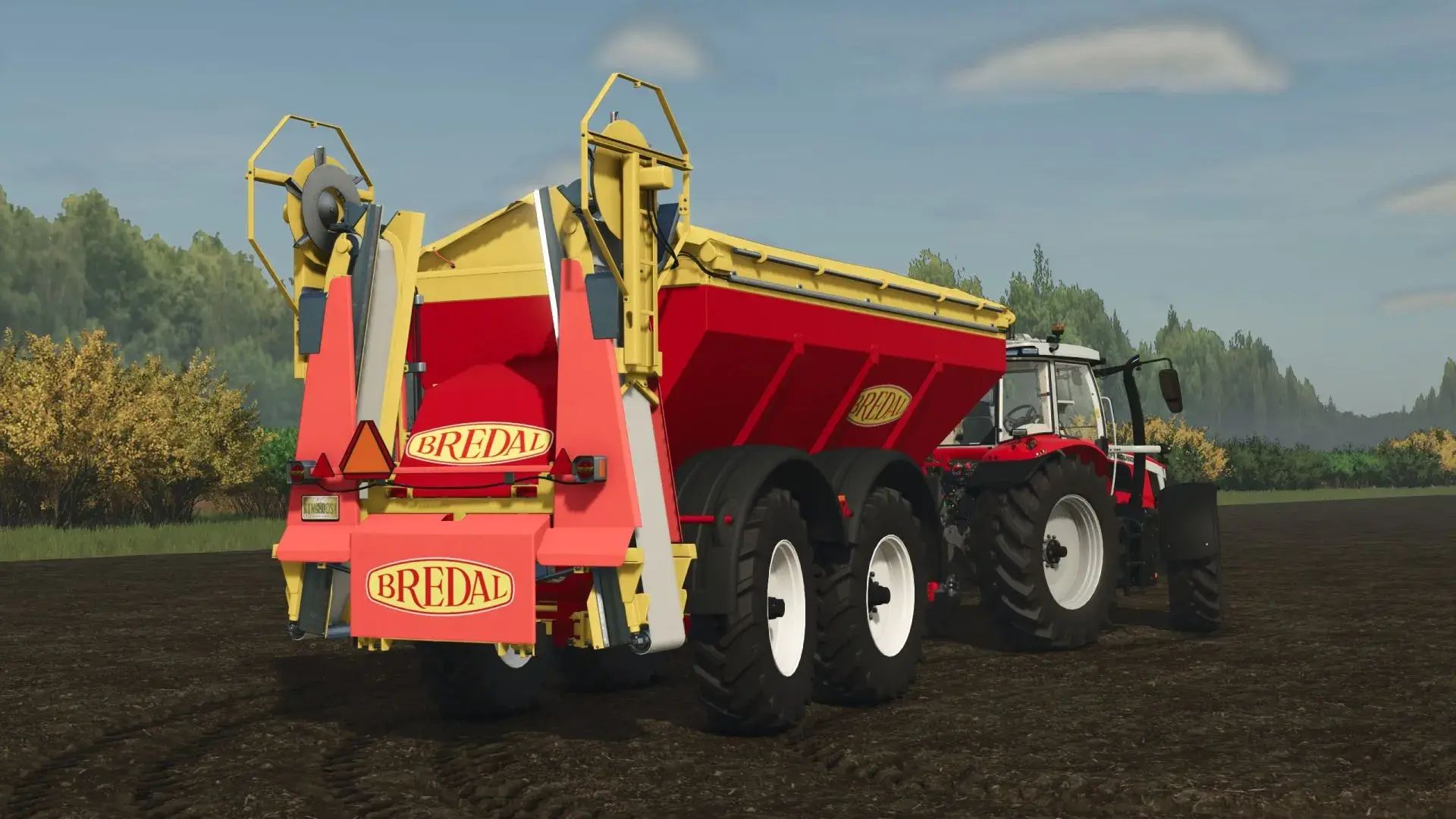 Bredal K165 fertilizer and lime spreader