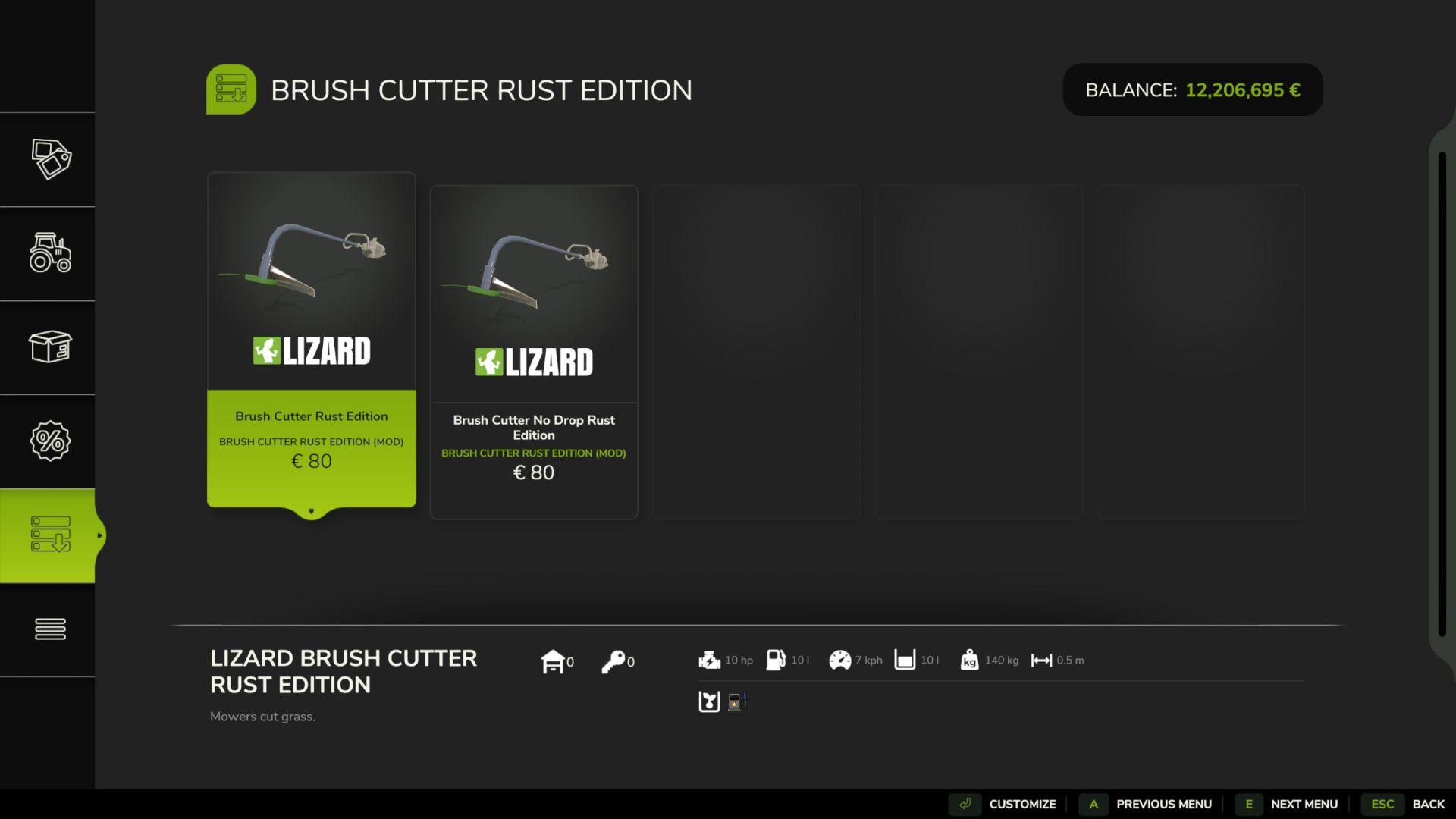 Brush Cutter Rust Edition FS25 thumbnail 5