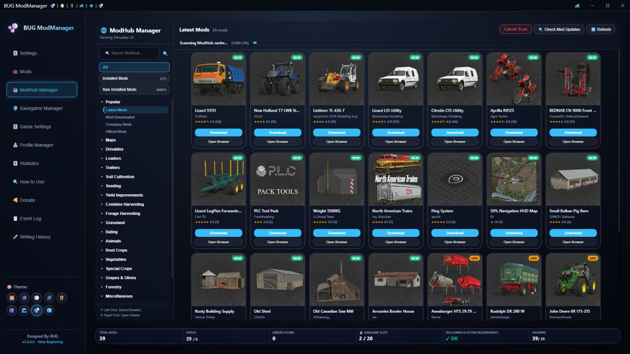 BUG ModManager FS25 thumbnail 4