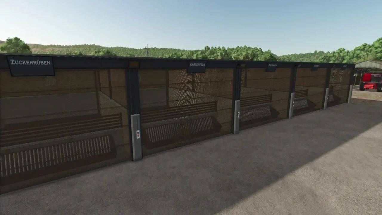 Halle à vrac pour cultures en terre