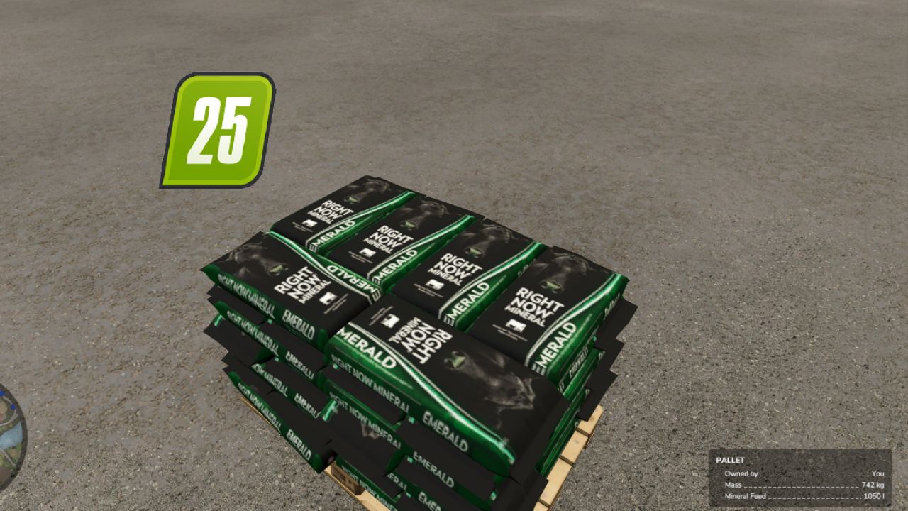 Pallet per mangimi minerali Cargill