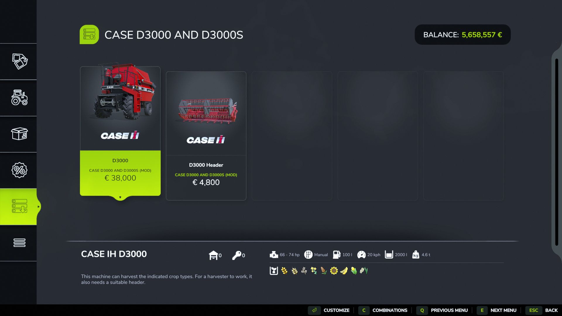 Case D3000 / D3000S