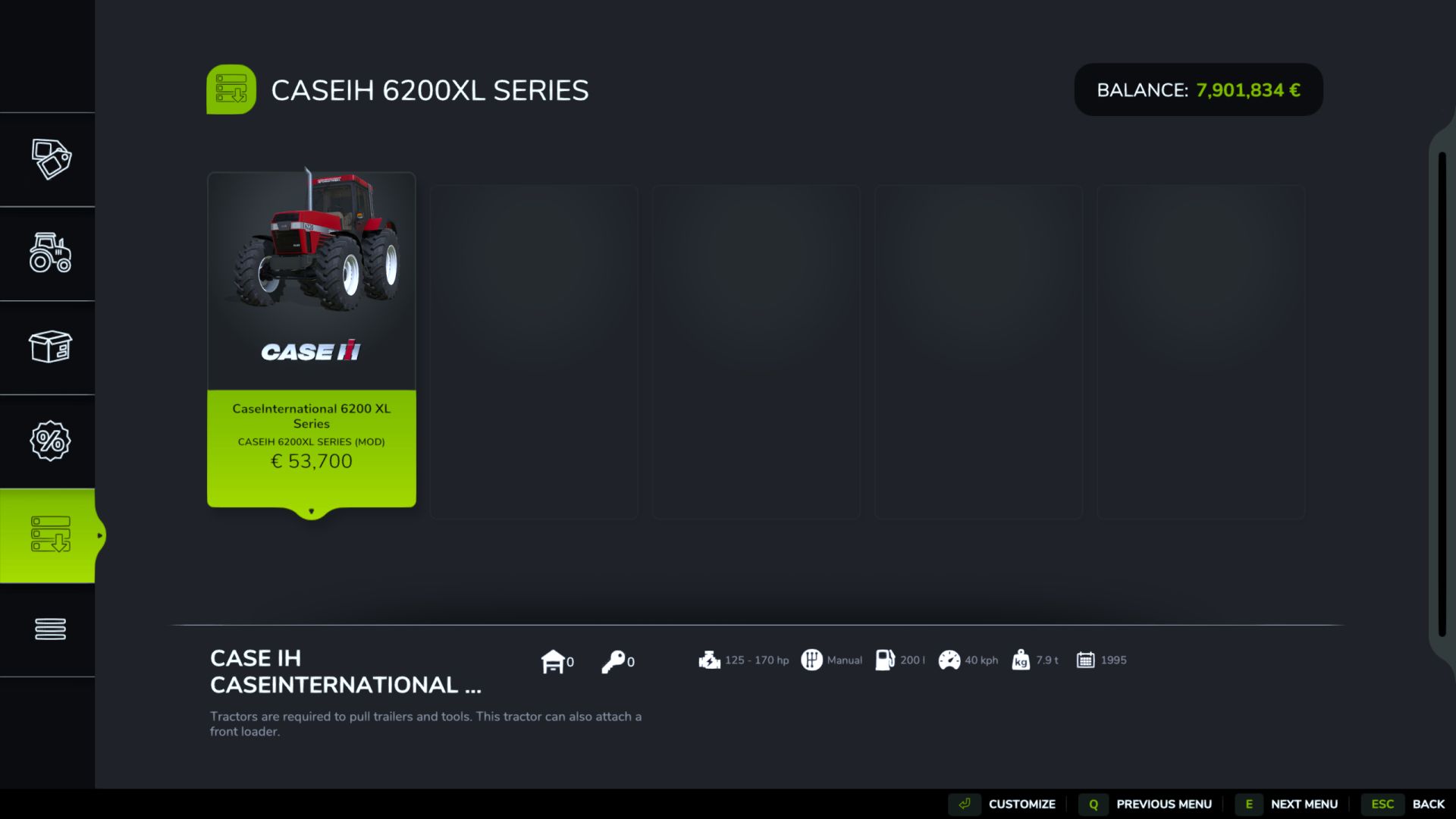 Case IH 6200 XL Series