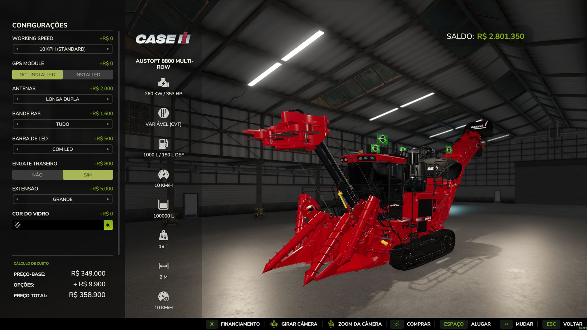 Case IH Austoft 8800 Multi-Row