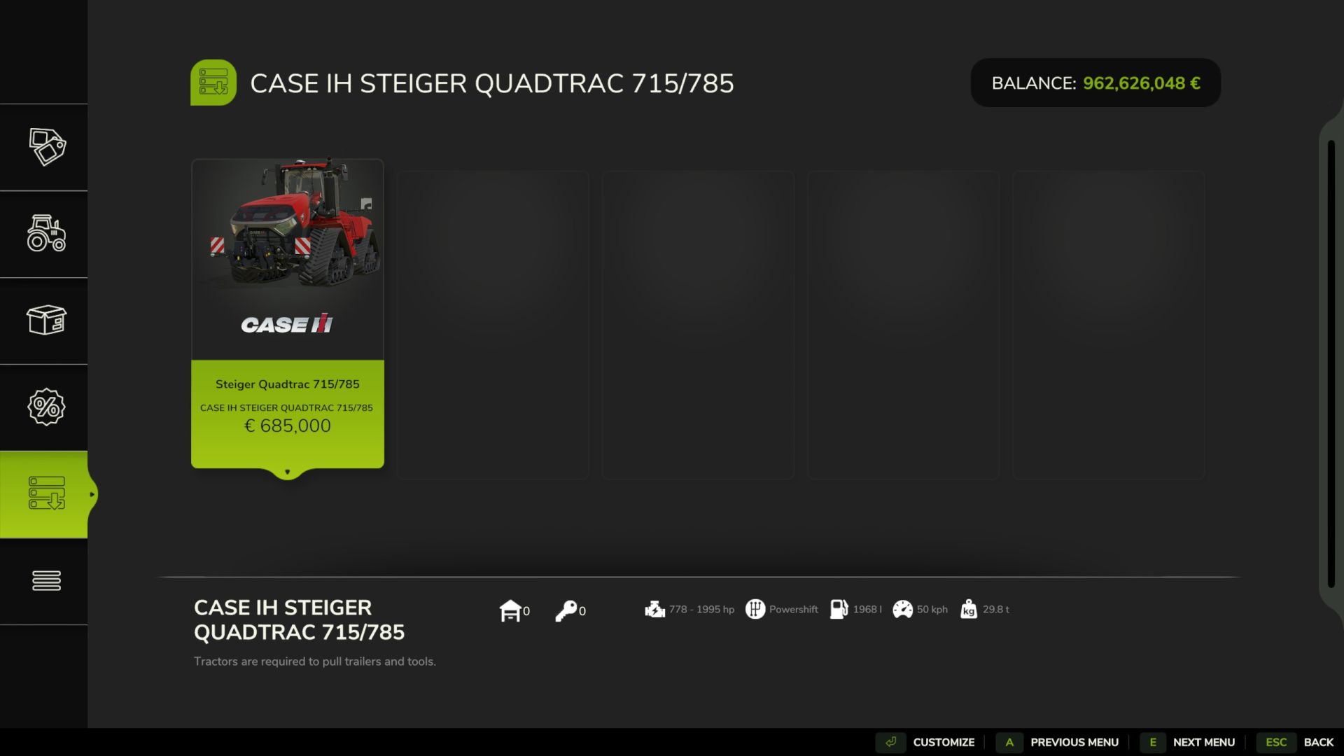 Case IH Steiger Quadtrac 715/785