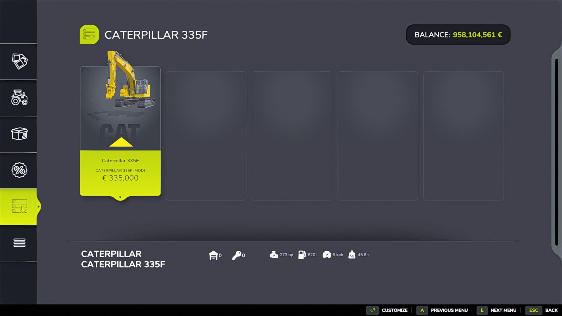 Caterpillar 335F